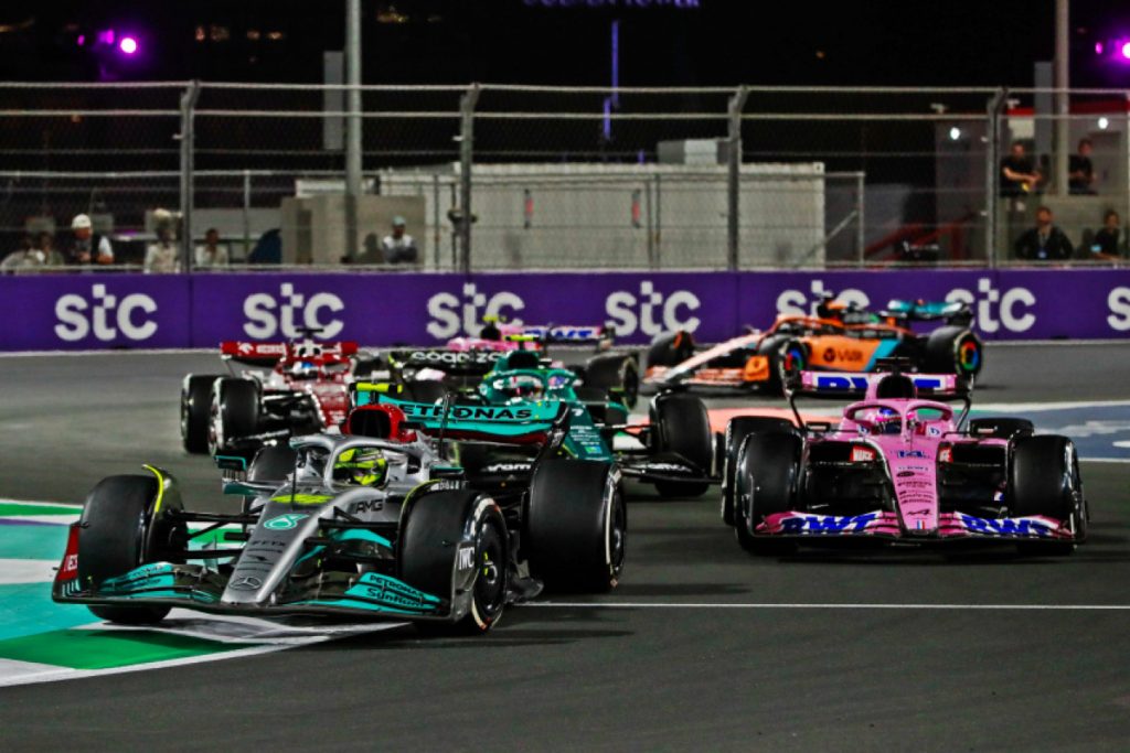 Race results from the Saudi Arabian Grand Prix in 2022