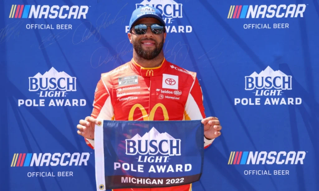 bubba wallace nascar cup series pole