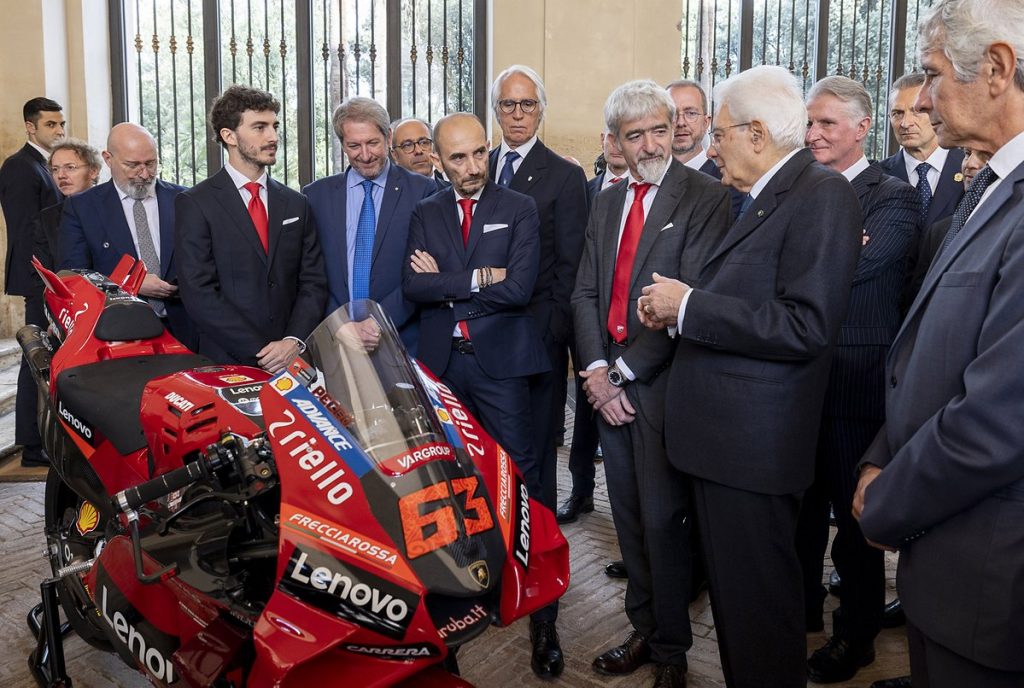 Bagnaia and Ducati pay the Italian President a visit in Rome